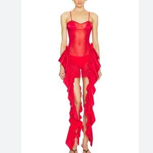 NWT Sketch-Y x REVOLVE Mia Dress in Red size XS